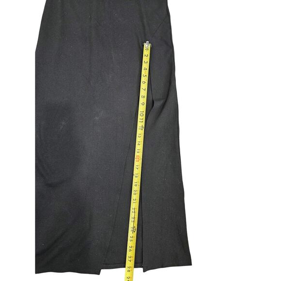 LULUS Good Times Only Black One Shoulder Maxi Dress Classic Size LARGE NWT - Picture 3 of 7